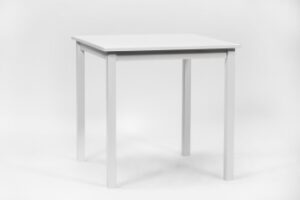 Turime, baltas stalas Rosella 75x75x74