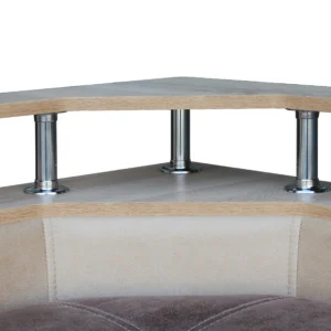 Virtuvės kampas LATE 113 x 169 cm visas rusvas | Būsto Pasaulis