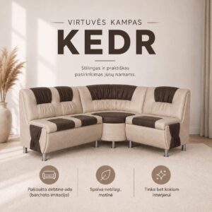 Virtuvės kampas KEDR  160 x 200 cm