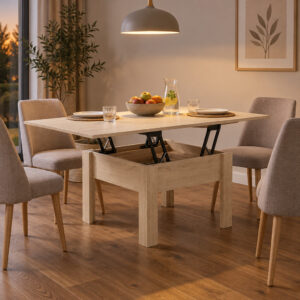 Stalas transformeris COMFO 70*70, 70*140 – interjeras 2