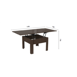 Stalas transformeris COMFO 77*77, 77*140 | Būsto Pasaulis