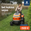 Sodo traktoriukas Husqvarna TS 215T
